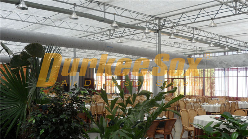 Fabric Air Duct System for Casual Dinning
