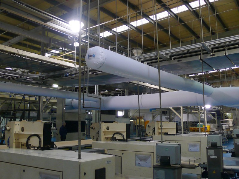 Fabric Air Duct System for Kraft Food
